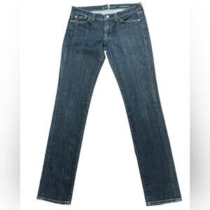 7 for All Mankind Roxanne Women’s Size 28 x 31.5 Straight Jeans Cotton Spandex